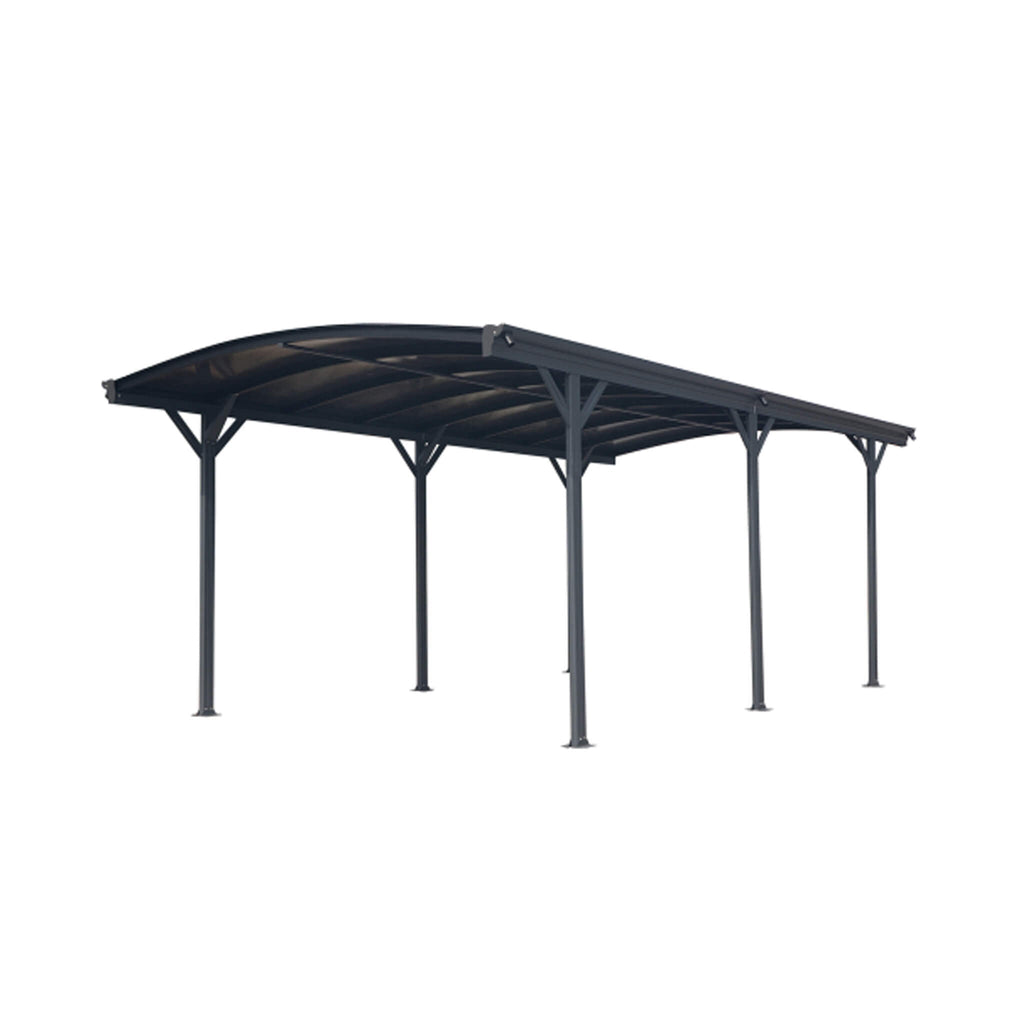 [10X19FT] Alora Heavy-Duty Outdoor Aluminum Arch Carport With Polycarbonate Panels (SAK86109) – SAKSBY WHOLESALE, view 5