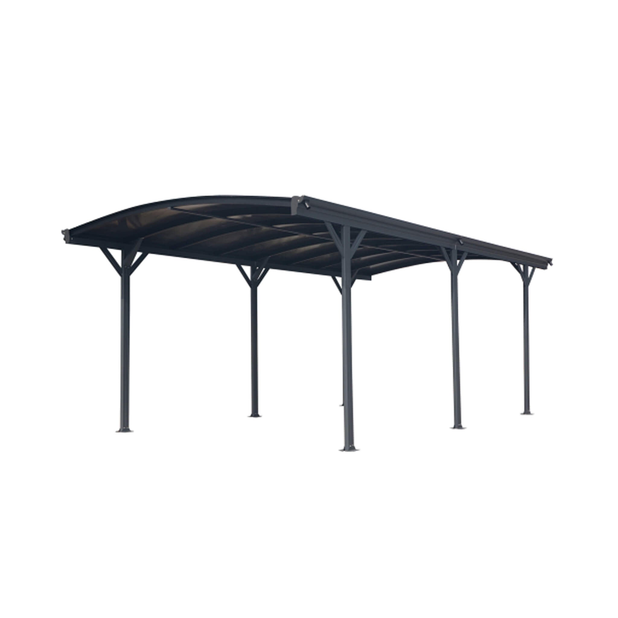 [10X19FT] Alora Heavy-Duty Outdoor Aluminum Arch Carport With Polycarbonate Panels (SAK86109) – SAKSBY WHOLESALE, view 5