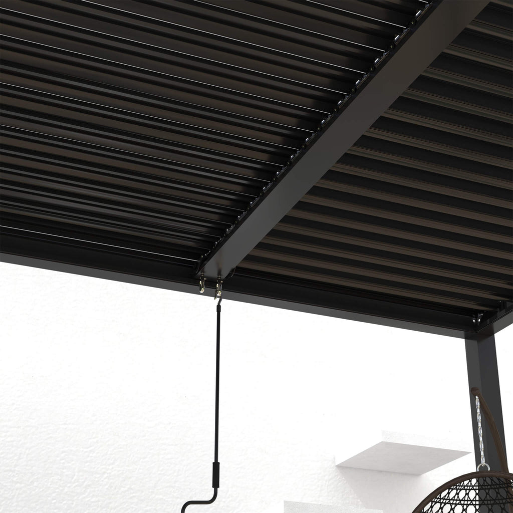 [10X19FT] Alora Premium Powder-Coated Aluminum Pergola With Adjustable Louvers (SAK78345) – SAKSBY WHOLESALE, view 8