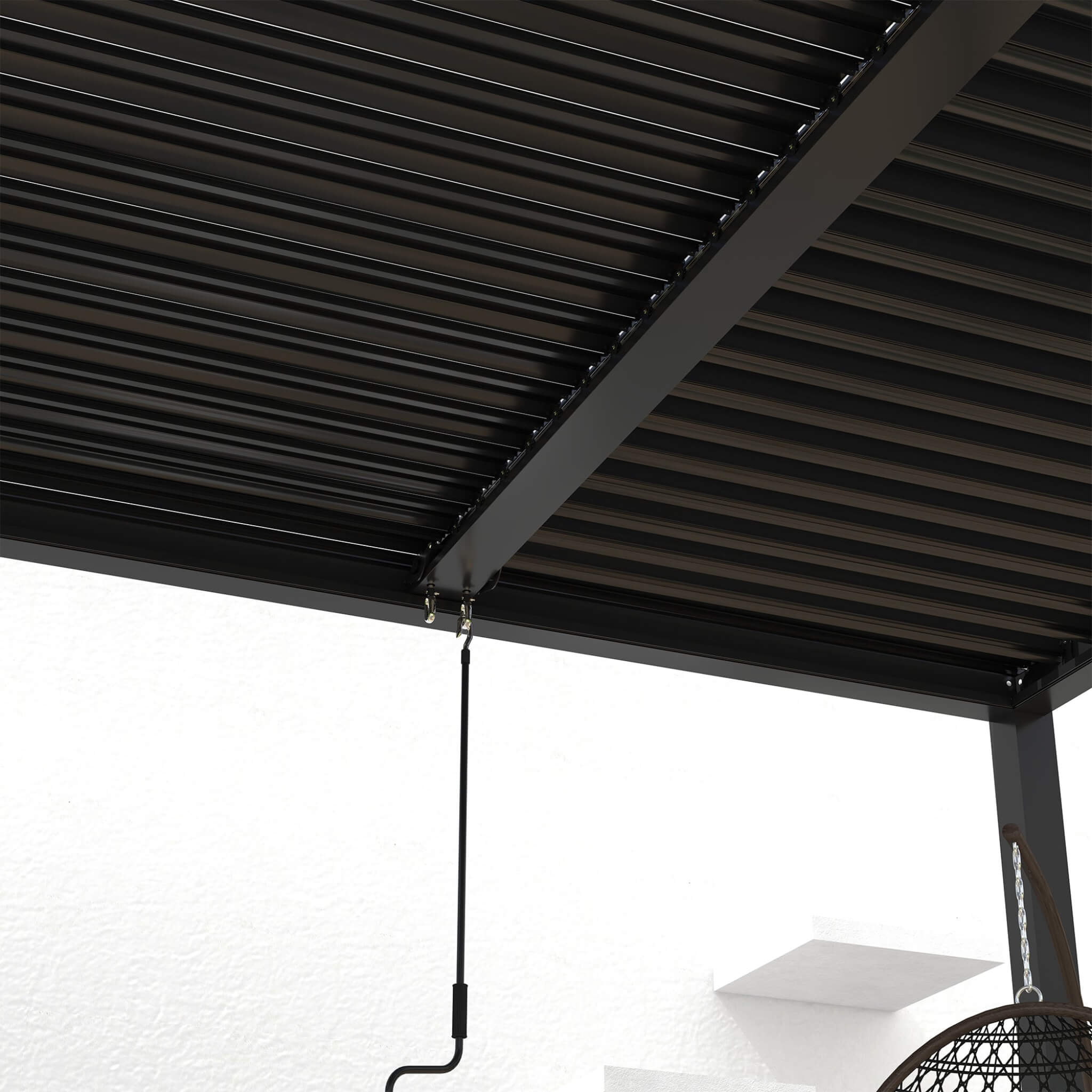 [10X19FT] Alora Premium Powder-Coated Aluminum Pergola With Adjustable Louvers (SAK78345) – SAKSBY WHOLESALE, view 8