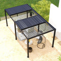 [10X19FT] Alora Premium Powder-Coated Aluminum Pergola With Adjustable Louvers (SAK78345) – SAKSBY WHOLESALE