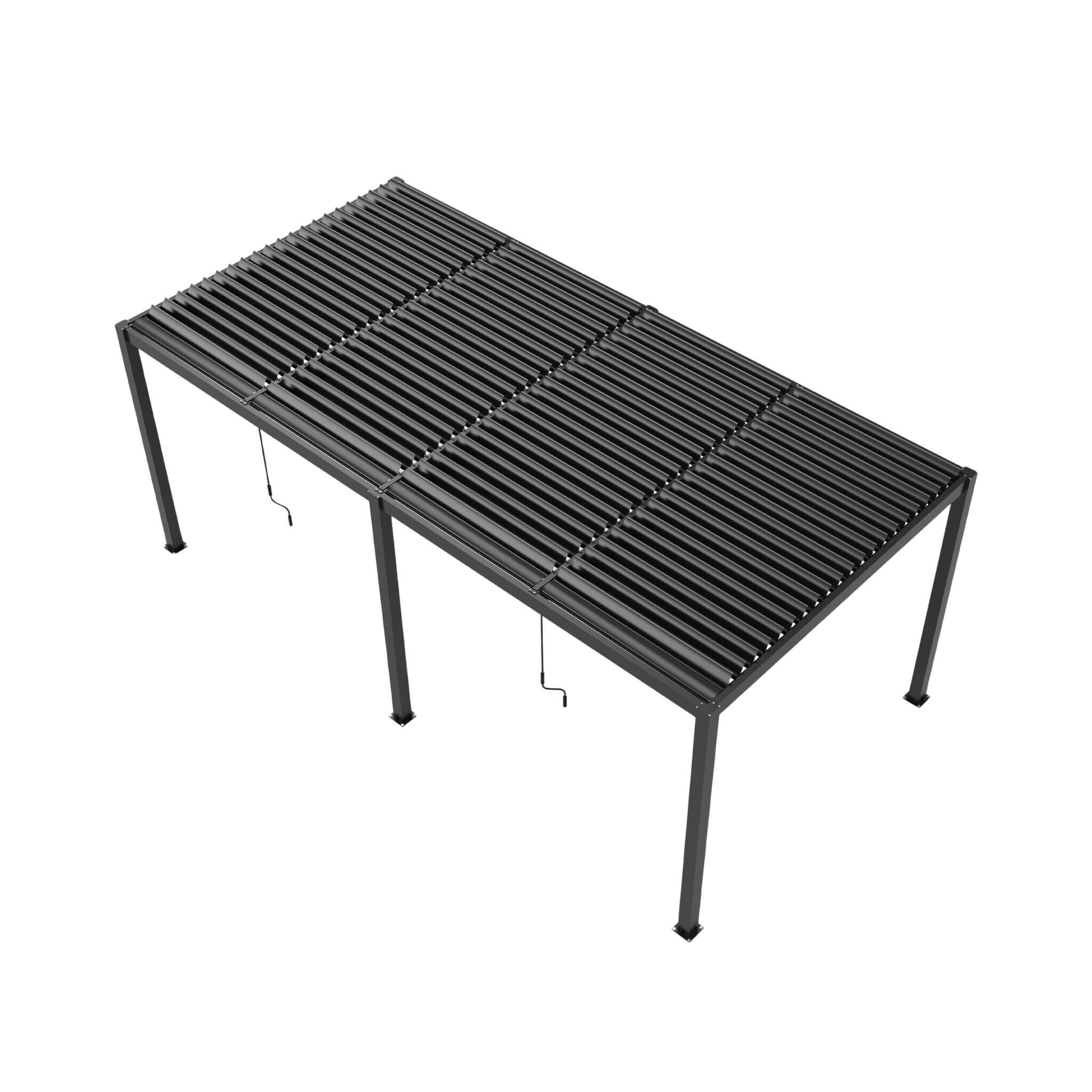[10X19FT] Alora Premium Powder-Coated Aluminum Pergola With Adjustable Louvers (SAK78345) – SAKSBY WHOLESALE, view 4