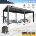 Alora Louvered Aluminum Pergola With Adjustable Roof And Pull-Down Screens (SAK46817) – SAKSBY WHOLESALE, view 13