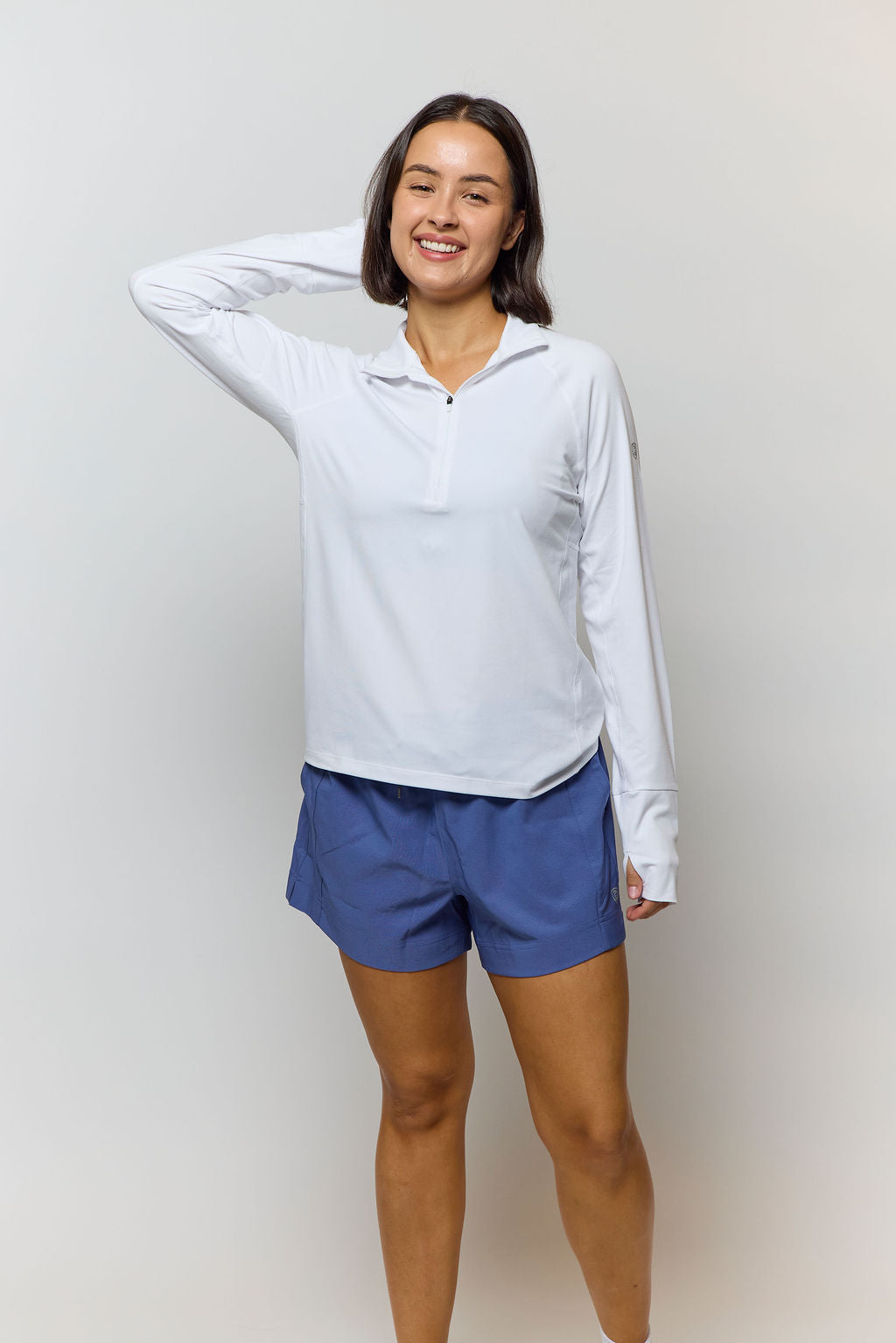Goal Five Foudy Mid-Weight Long Sleeve ½ Zip Top — color detail