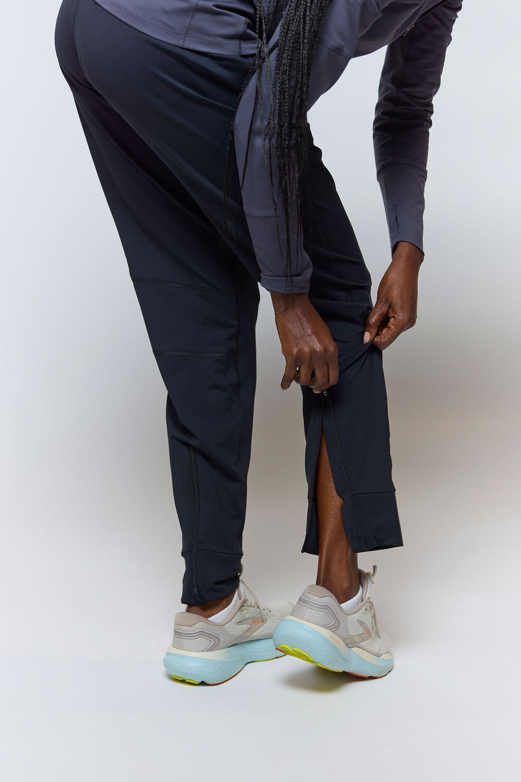 Goal Five Valia Women's Black Jogger Pants — detail close-up