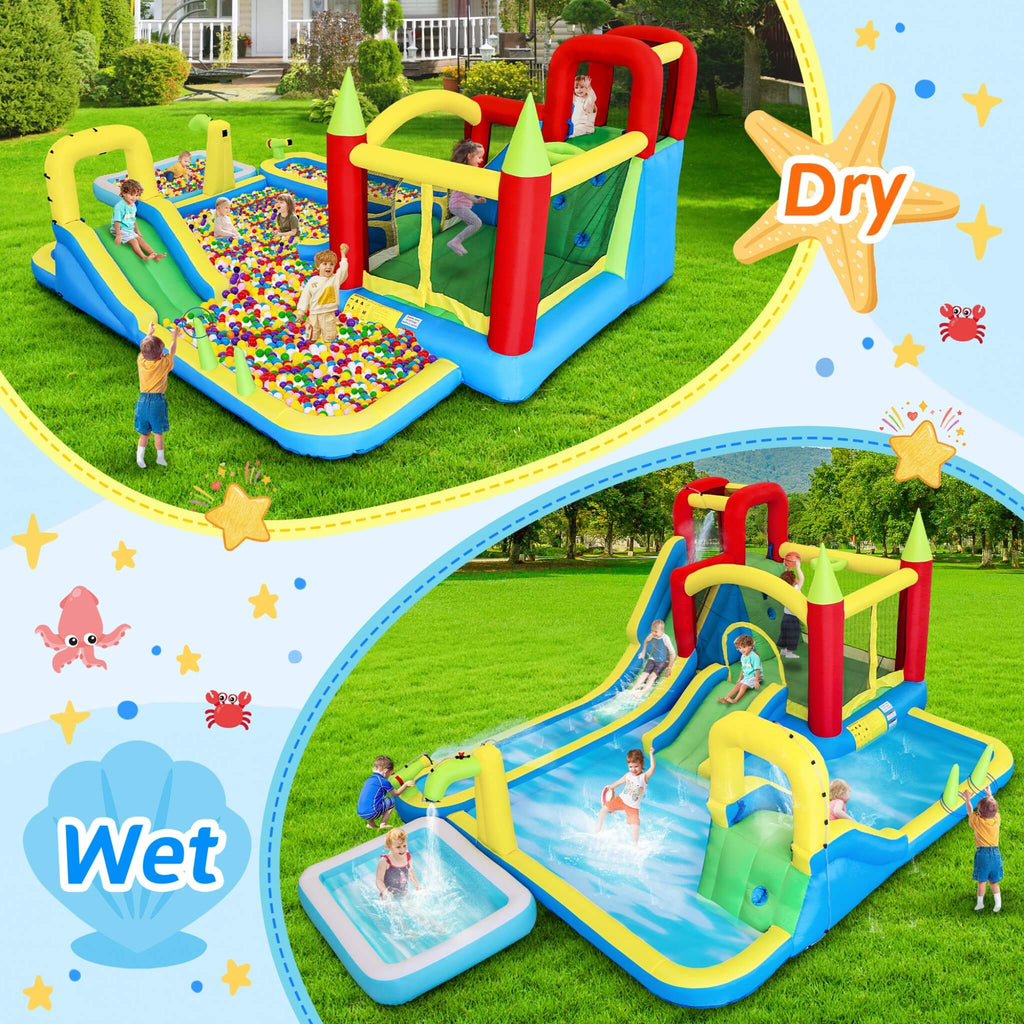 Large 11-In-1 Inflatable Water Park With Slides, Pool, Climbing Wall, And Bounce House (SAK70491) – SAKSBY WHOLESALE, view 7