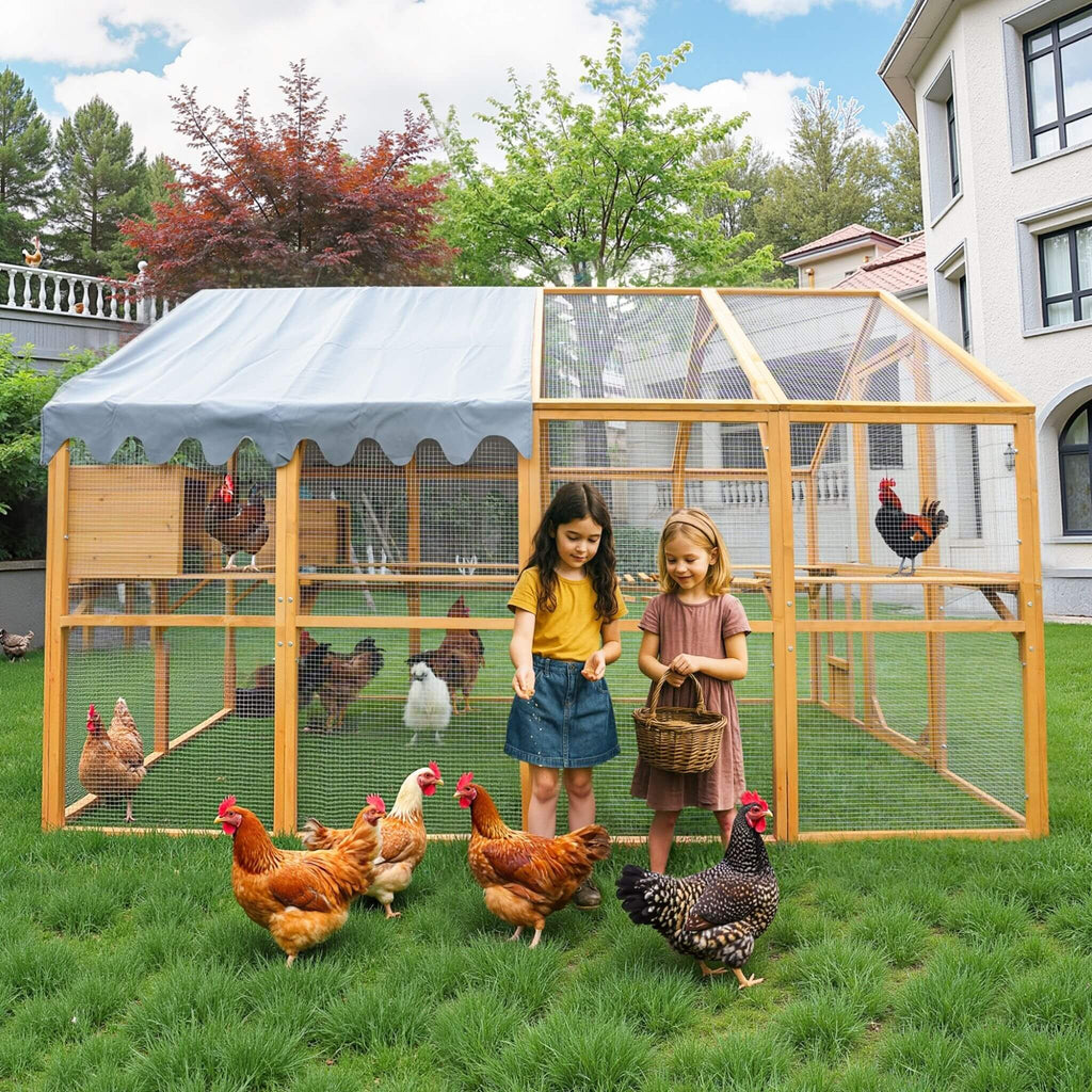 110-Inch Large Outdoor Kitten Playpen Chicken Coop With Waterproof Cover (SAK15370) – SAKSBY WHOLESALE, view 8