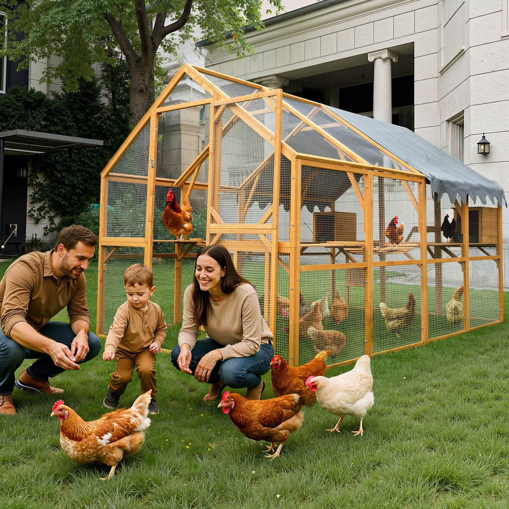 110-Inch Large Outdoor Kitten Playpen Chicken Coop With Waterproof Cover (SAK15370) – SAKSBY WHOLESALE, view 9