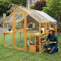 110-Inch Large Outdoor Kitten Playpen Chicken Coop With Waterproof Cover (SAK15370) – SAKSBY WHOLESALE, view 6