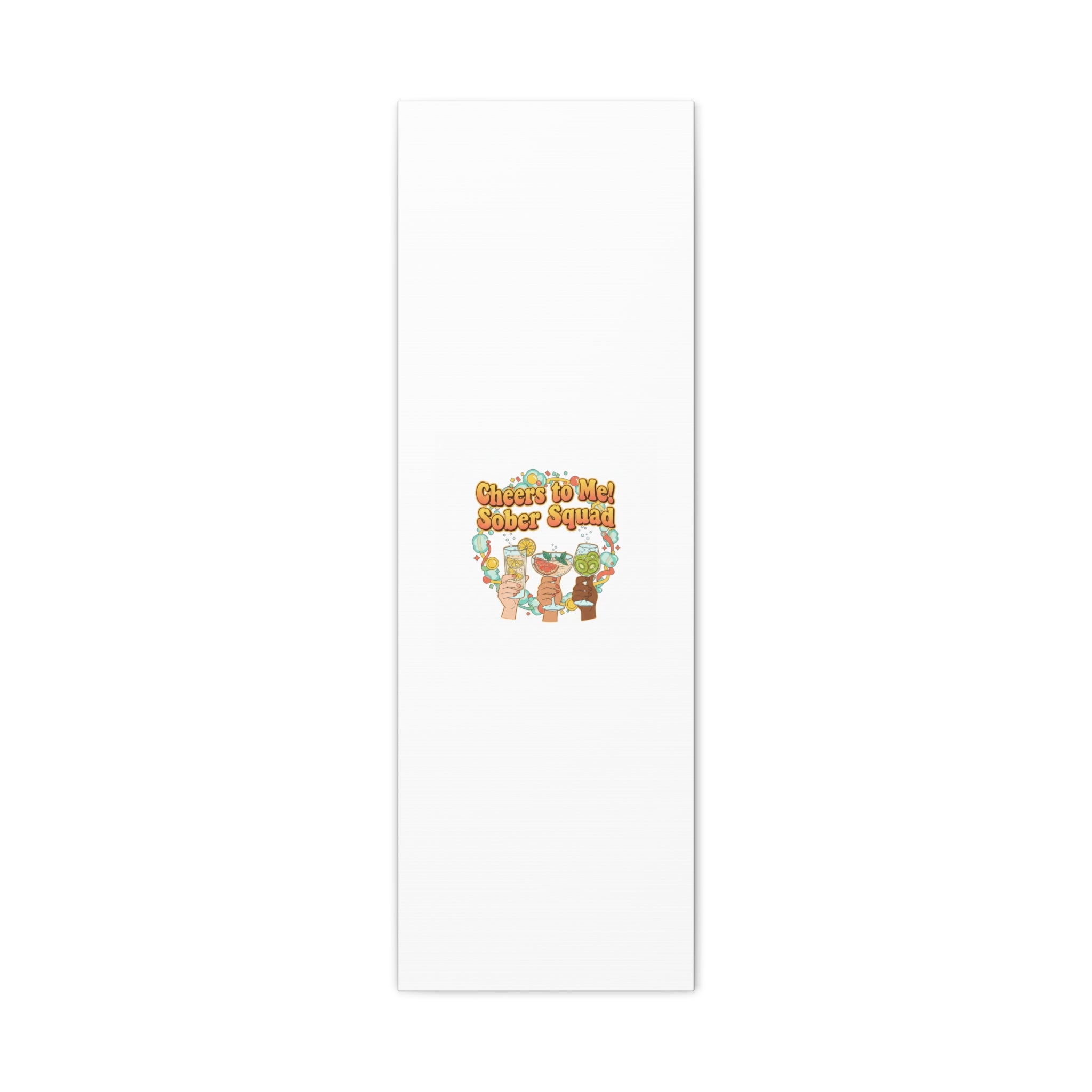Cheers to Me Sober Squad Canvas | Dry January Mocktail Art
