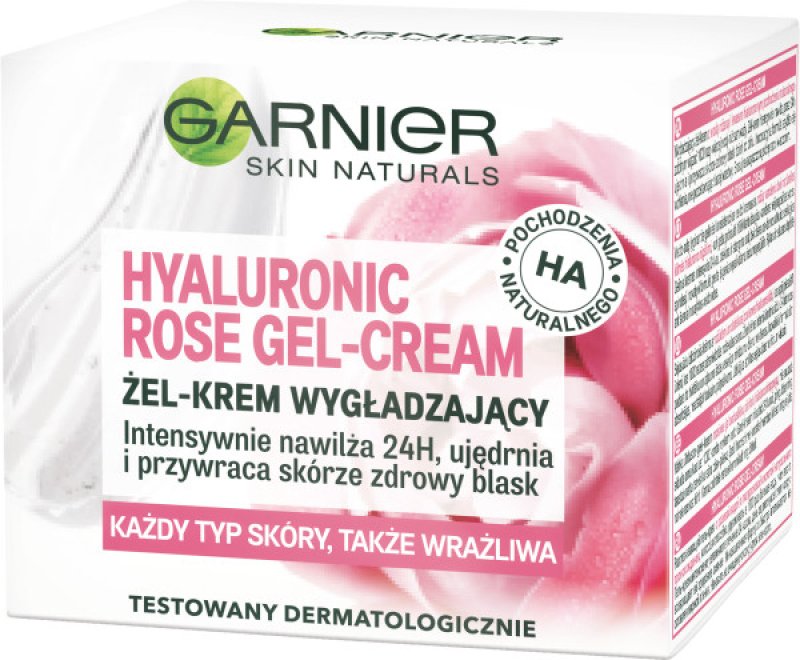 Garnier Hyaluronic Acid Rose Water Face Gel Cream - 1.69 fl oz, Non-Greasy, Natural Skincare