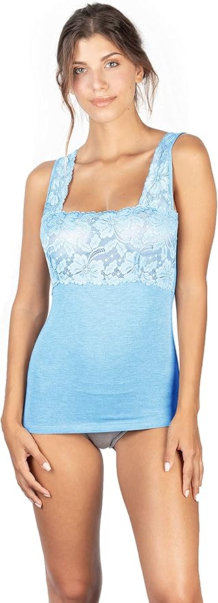 tittimitti EGI Luxury Modal Women's Lace-Trimmed Tank Top. Proudly Made in Italy (1137) — packaging