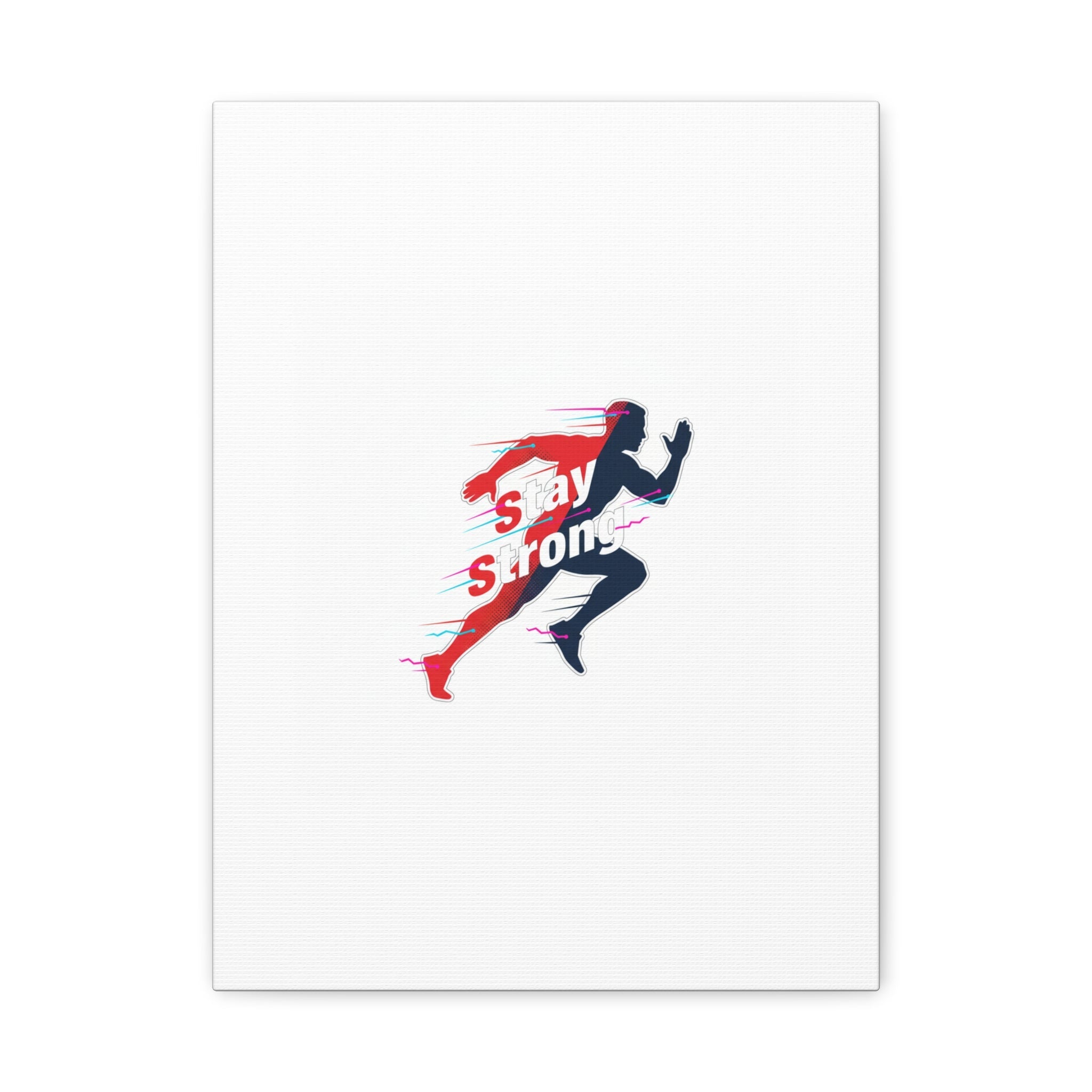 Stay Strong Runner Canvas | Fitness Motivation, Gym Wall Art