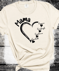 A Blessed Texas Mess Boutique Comfort Colors®  Custom Mama Shirt, Personalized Mom Shirt, Shirt with Kids… — main product shot