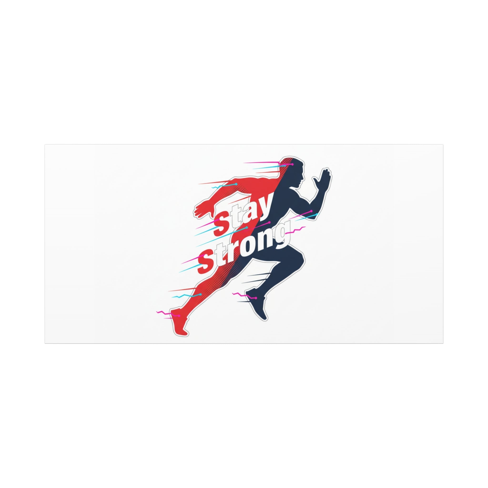 Stay Strong Runner Canvas | Fitness Motivation, Gym Wall Art
