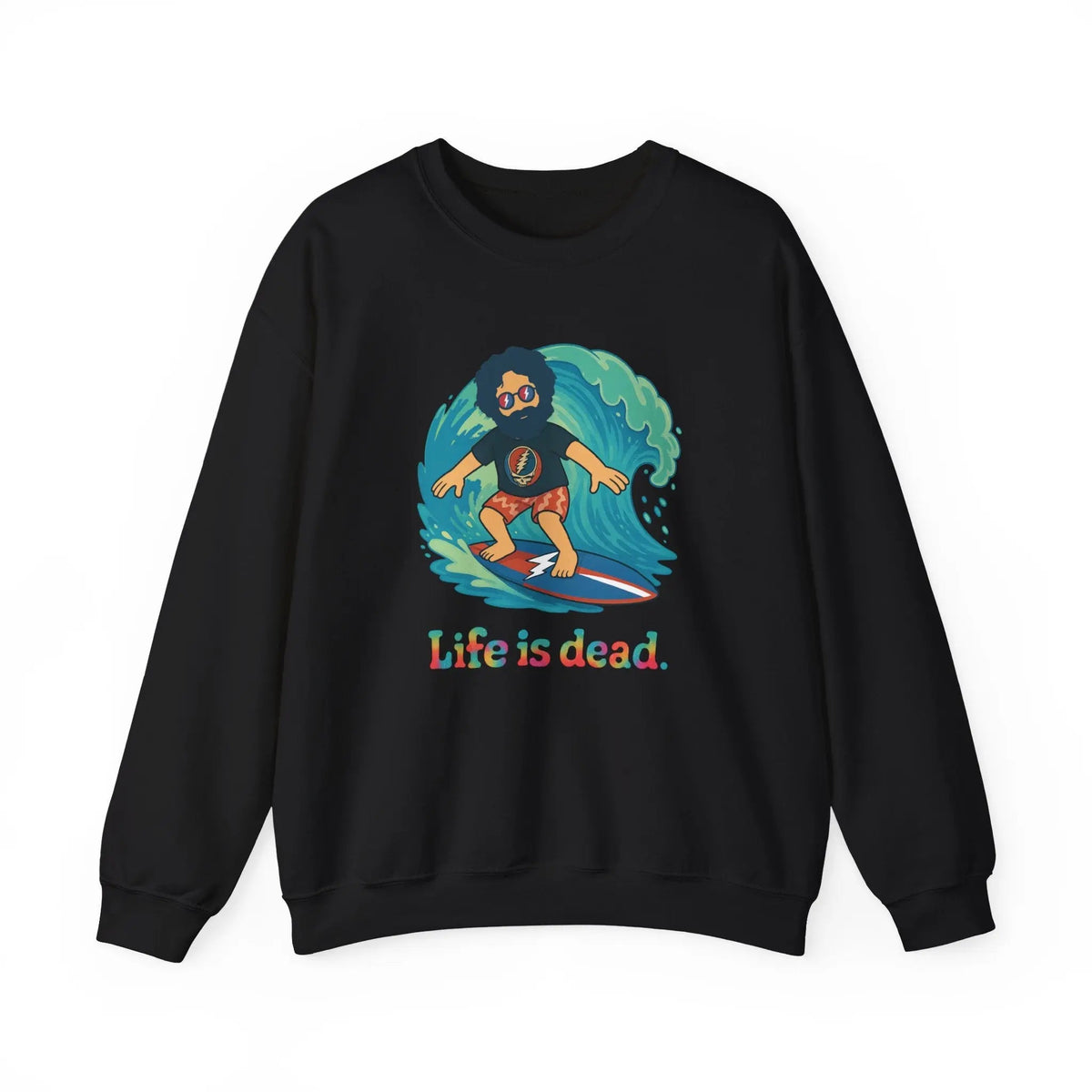 Surfing Jerry Life is Dead Crewneck