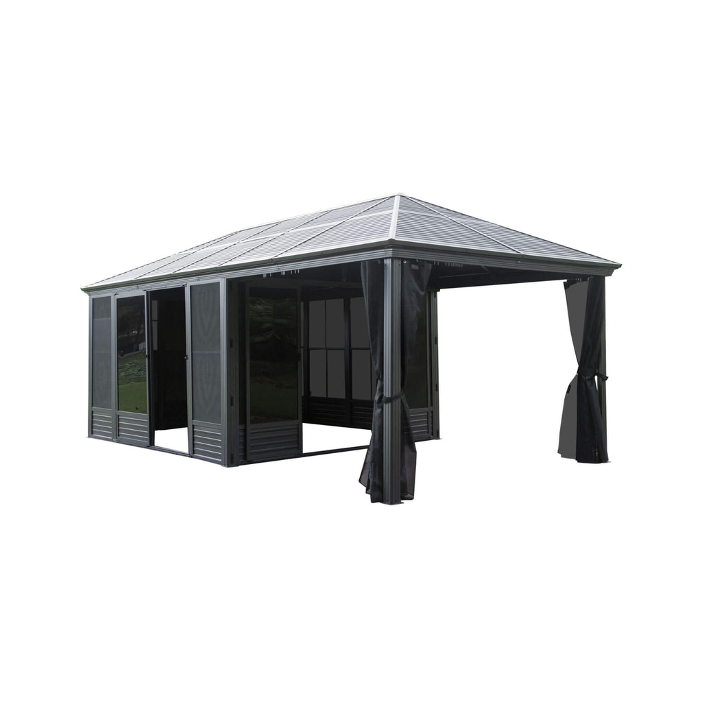 [11X21FT] Alora Outdoor All-Season Solarium Sunroom Gazebo With Galvanized Steel Roof (SAK42018) – SAKSBY WHOLESALE, view 4