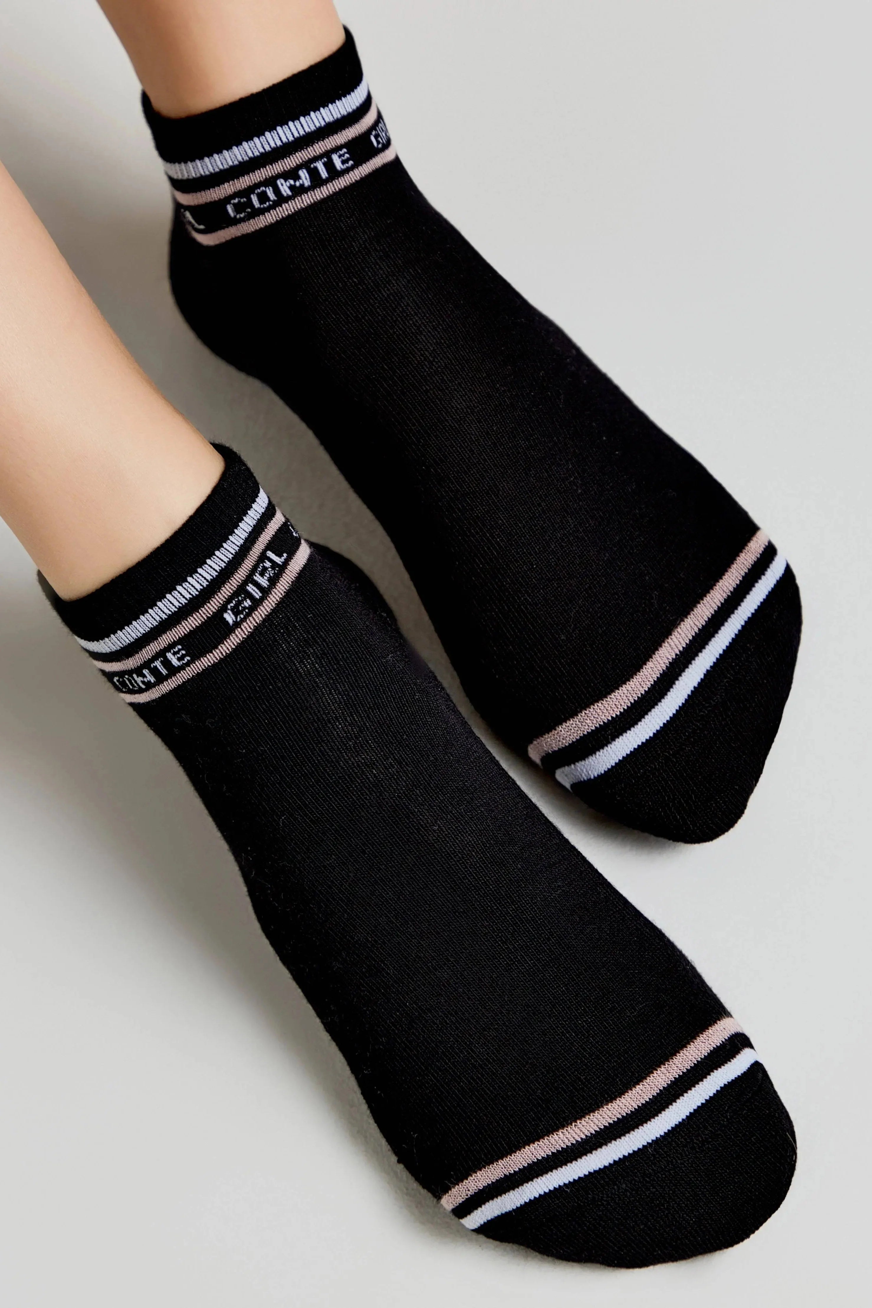 TheRanok.com Cotton Ankle Socks Conte Active 572 - Terry Foot — fabric or material detail