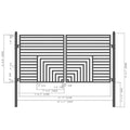 [12-18FT] Heavy-Duty Florence-Style Powder-Coated Galvanized Steel Dual-Swing Driveway Gate (SAK48168) – SAKSBY WHOLESALE, vi