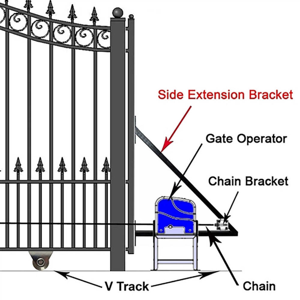 [12-18FT] Heavy-Duty St. Louis-Style Steel Sliding Driveway Gate (SAK64978) – SAKSBY WHOLESALE, view 6