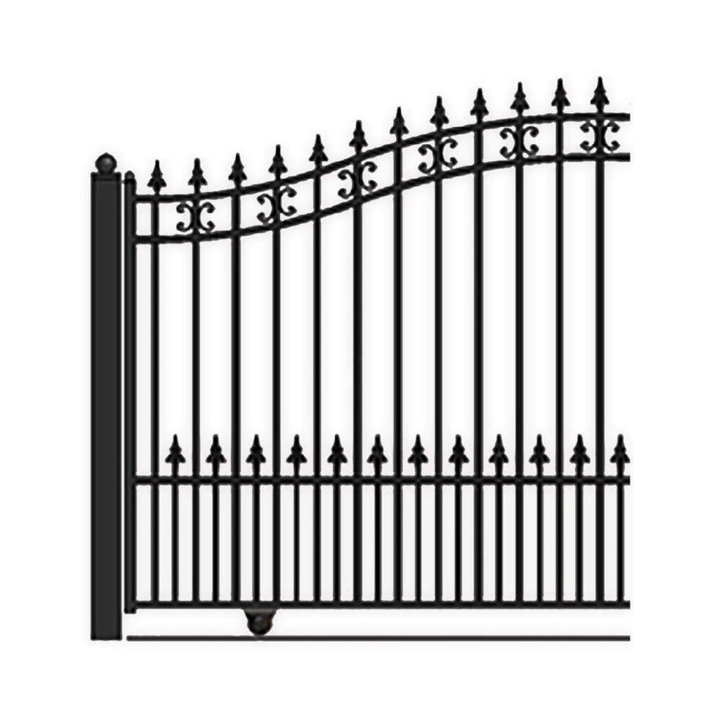 [12-18FT] Heavy-Duty St. Louis-Style Steel Sliding Driveway Gate (SAK64978) – SAKSBY WHOLESALE, view 5