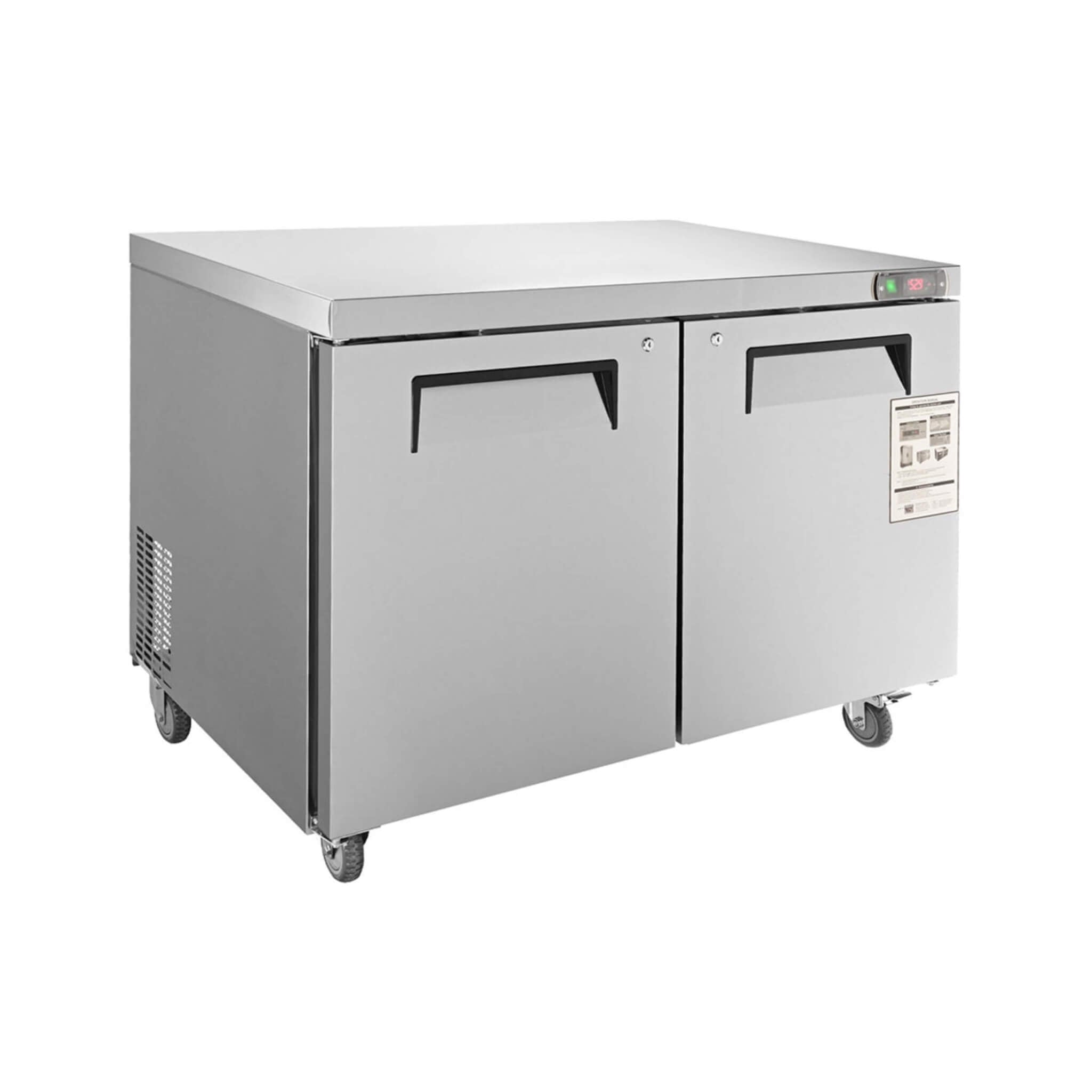 12.9 Cu.Ft 2-Door 48-Inch Commercial Stainless Steel Worktop Undercounter Refrigerator (SAK26049) – SAKSBY WHOLESALE, view 7