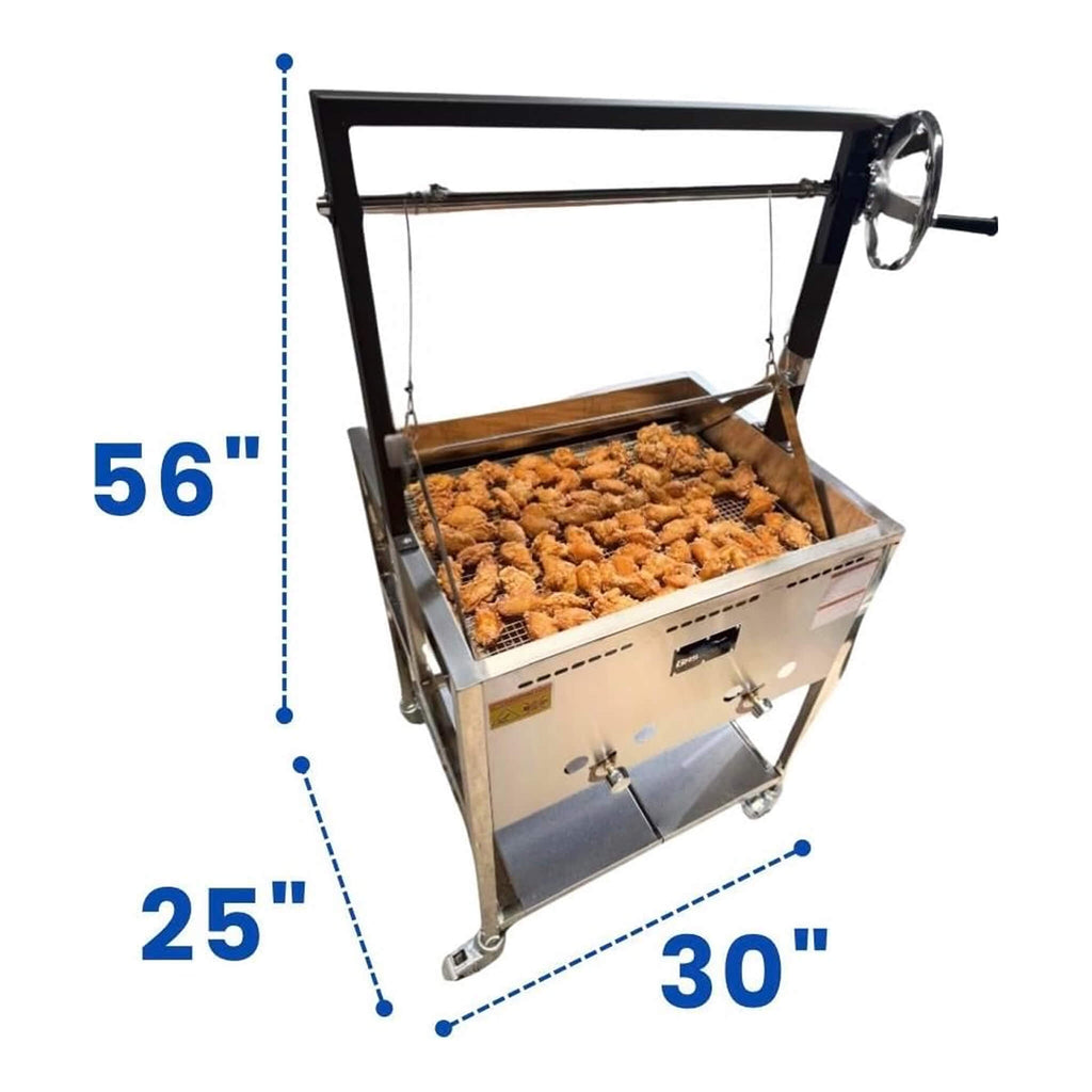 12-Gallon Commercial Outdoor Propane Deep Fryer With Cart (SAK69023) – SAKSBY WHOLESALE, view 7
