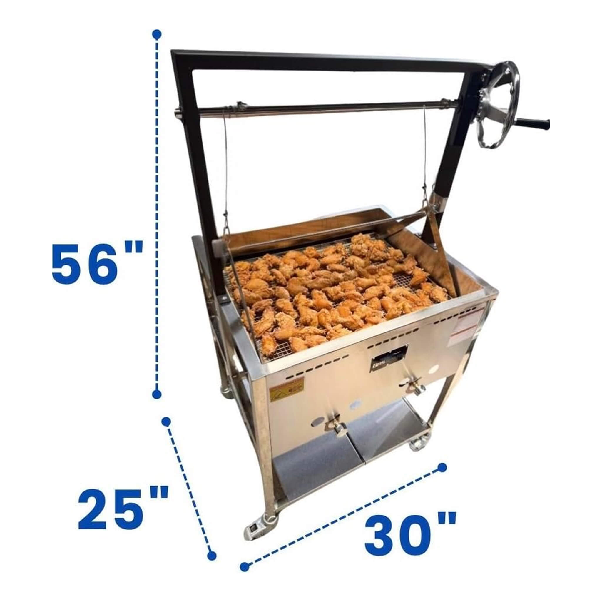 12-Gallon Commercial Outdoor Propane Deep Fryer With Cart (SAK69023) – SAKSBY WHOLESALE, view 7