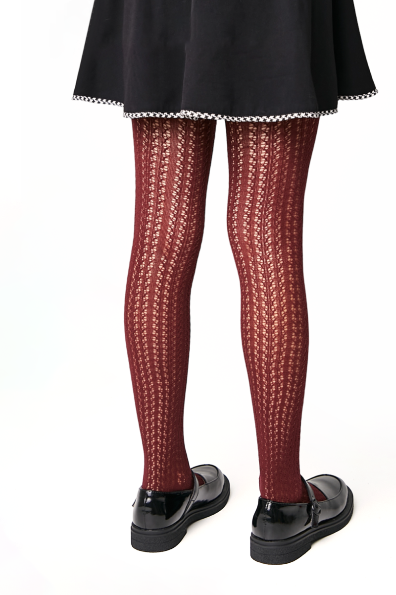TheRanok.com Conte-Kids Cotton Tights Miss 618 - Mesh Pattern — comparison shot