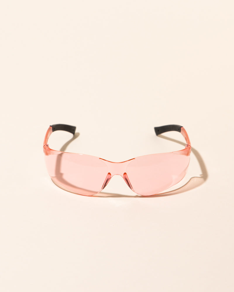 pink safety glass with logo – makesy®, view 2