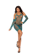 Love Spark Cove | Intimate Apparel, Pleasure Shop & Free Shipping Crochet Mini Dress With Matching Gloves — main product shot