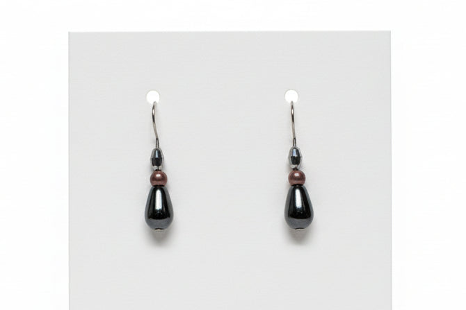 Just Neat Stuff Simple Hematite drops — in-use photo