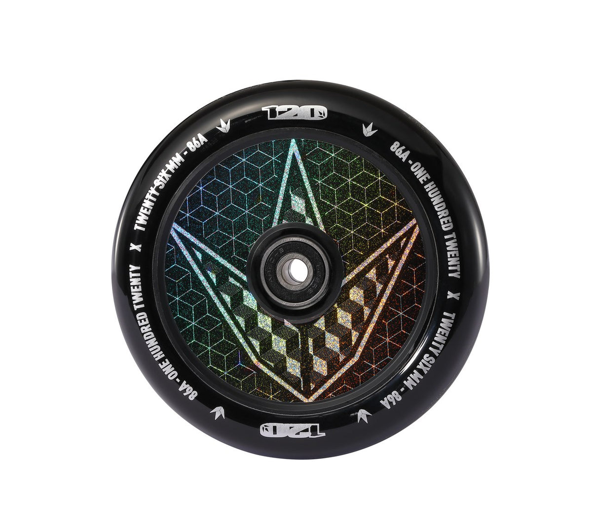 Envy Scooter Wheel Hollow Core 120mm - Geo Logo Hologram (Pair) by Skates USA