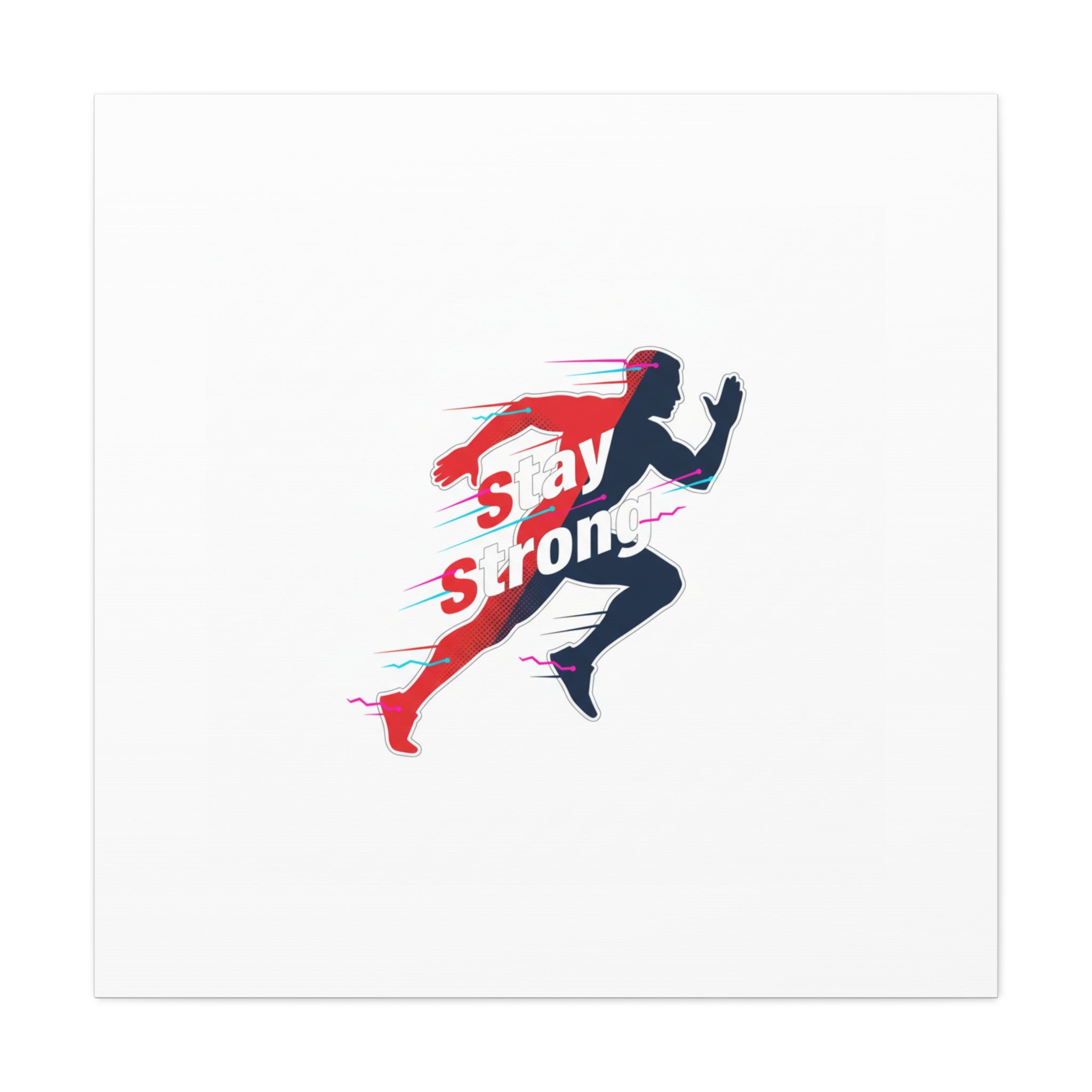 Stay Strong Runner Canvas | Fitness Motivation, Gym Wall Art