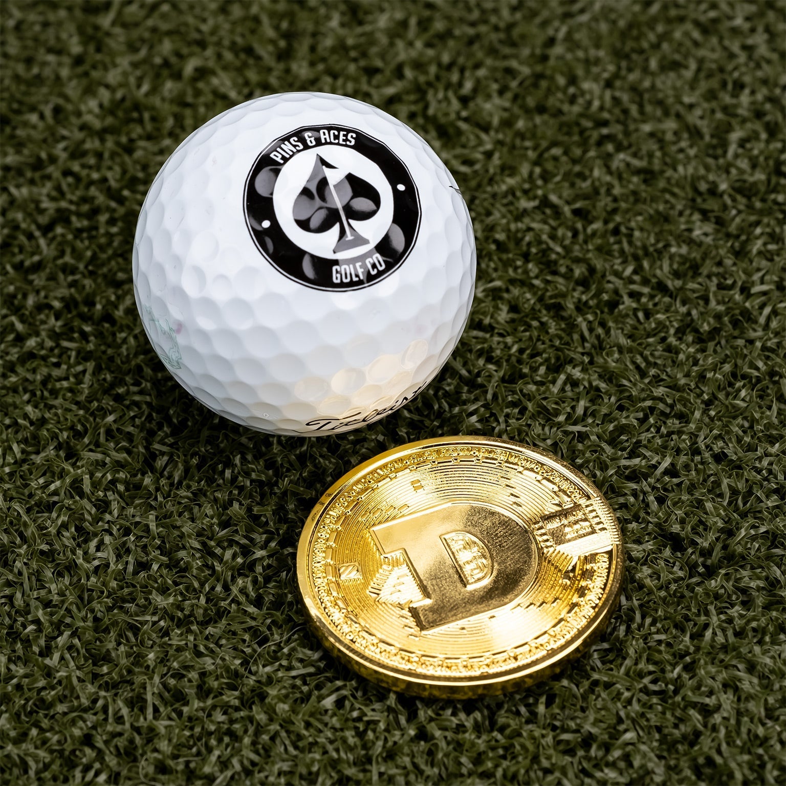 Dogecoin Ball Marker – Pins and Aces, view 3