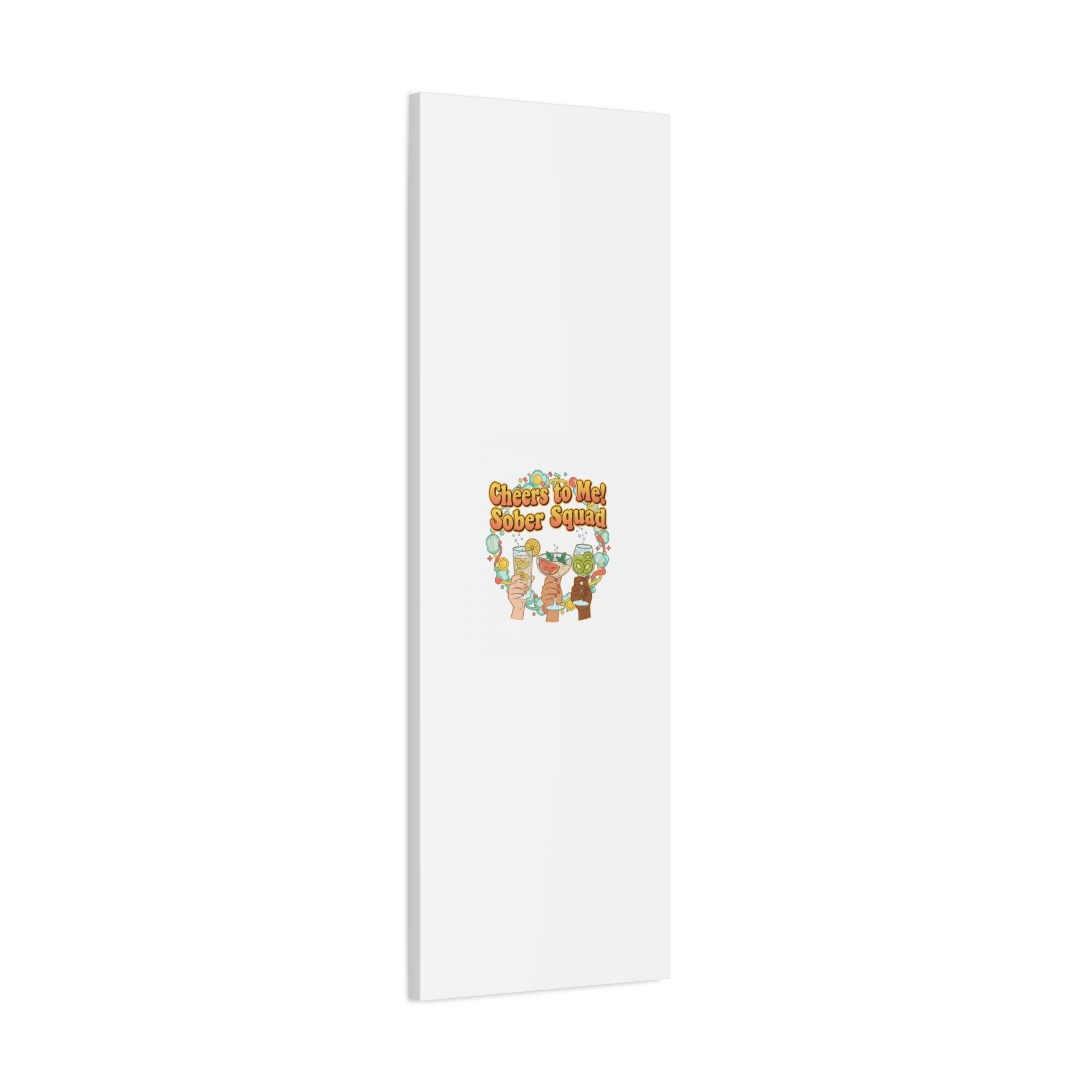 Cheers to Me Sober Squad Canvas | Dry January Mocktail Art