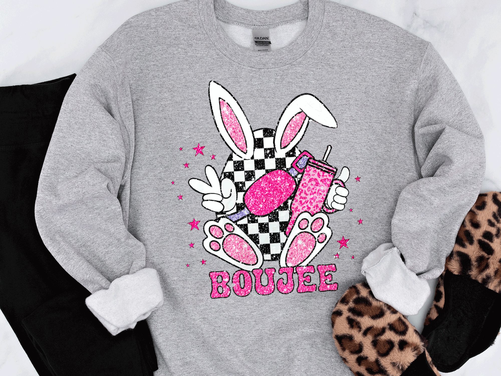 A Blessed Texas Mess Boutique Boujee Happy Easter T-Shirt, Easter Eggs T Shirt, Racing Egg Shirt, Happy… — dtf / graphic shirts category context