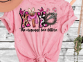 A Blessed Texas Mess Boutique Comfort Color Colorblast Tie Dye The Original Love Letters XOXO Easter Leopard… — main product shot