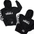 Luckless Outfitters In And Out Of Trouble | Best Friend Hoodies (Set Of 2) — main product shot