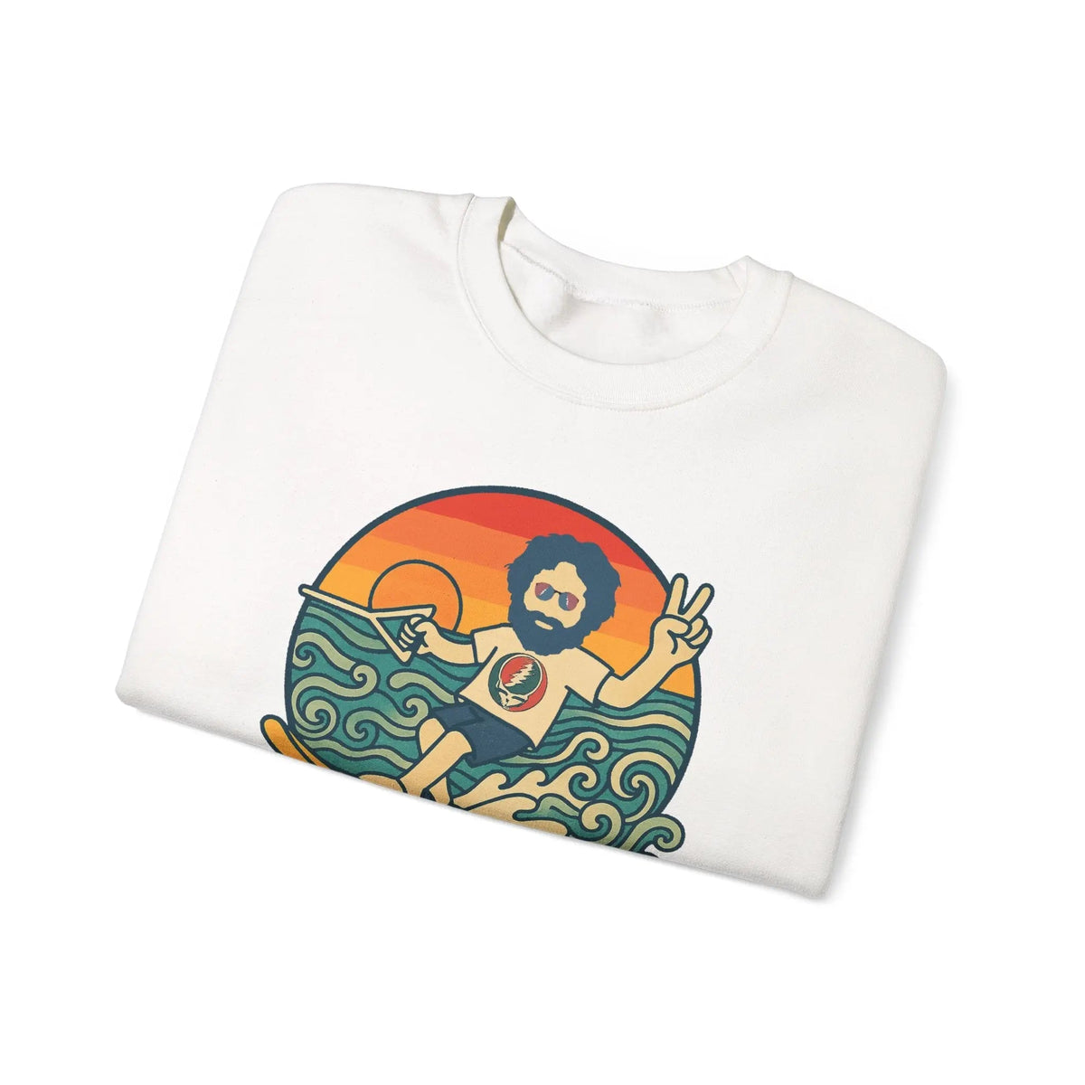 Waterskiin' Jerry Life is Dead Crewneck
