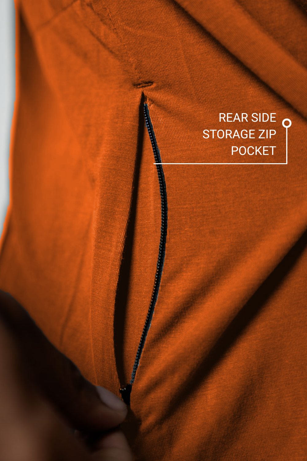 Varlo Men's Terra Recovery Element Hoodie Shirt (Sunfire Clay) — detail shot 8