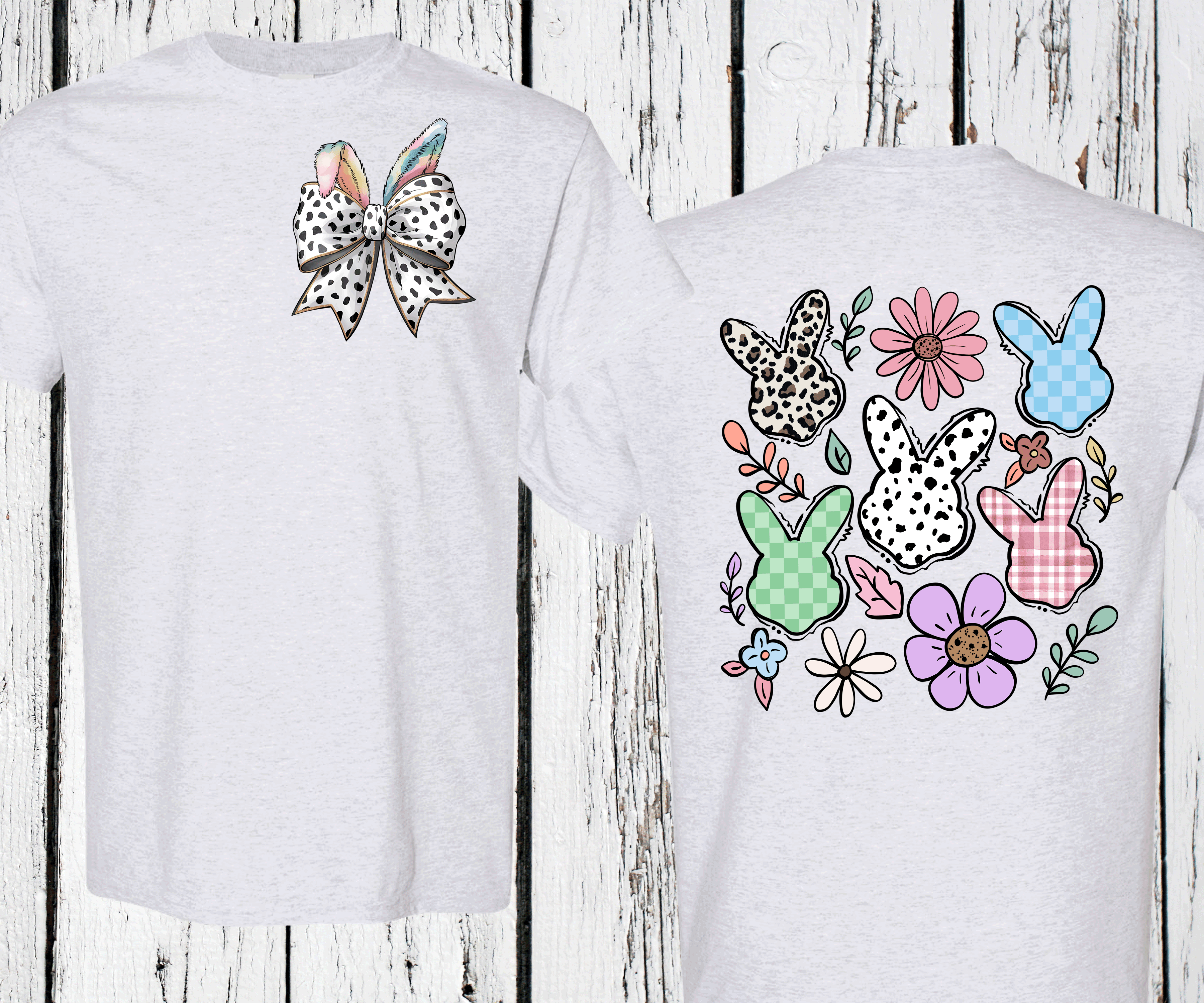 A Blessed Texas Mess Boutique Boho Easter Conquette Bow, Easter Bunny Ears, Spring Floral Bunny, Easter… — lifestyle worn / used context