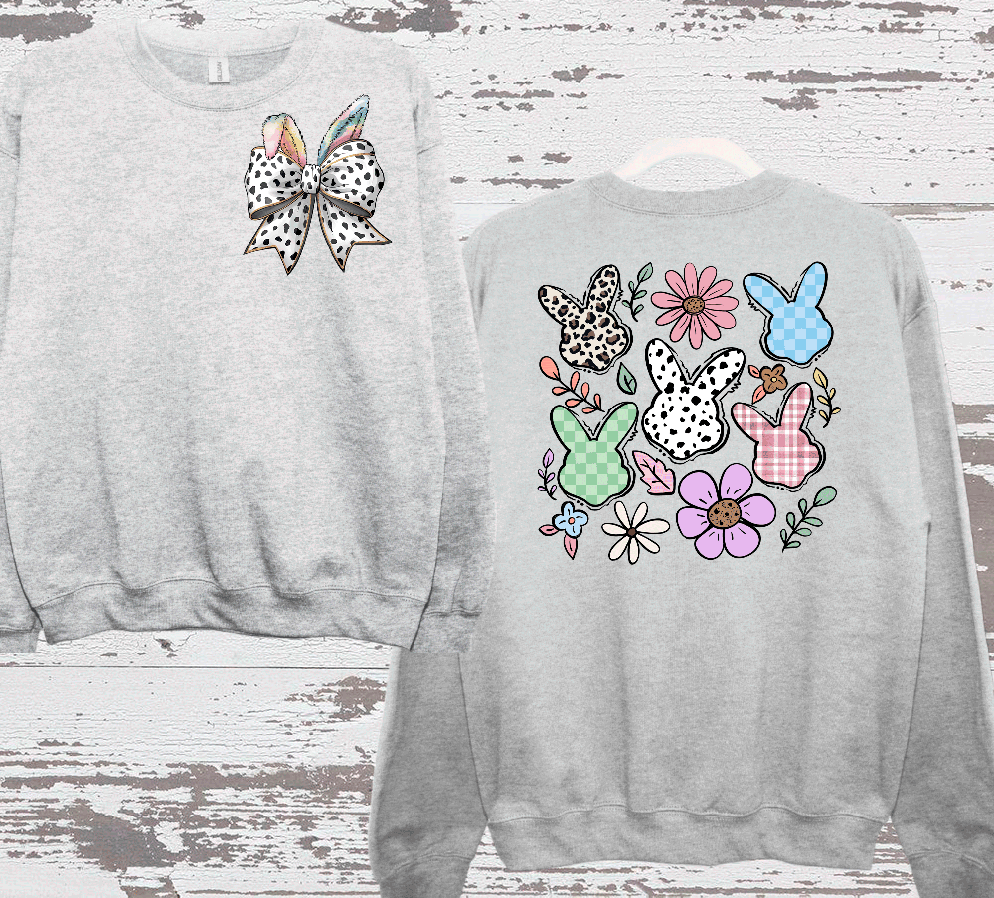 A Blessed Texas Mess Boutique Boho Easter Conquette Bow, Easter Bunny Ears, Spring Floral Bunny, Easter… — A Blessed Texas Mess Boutique branding close-up