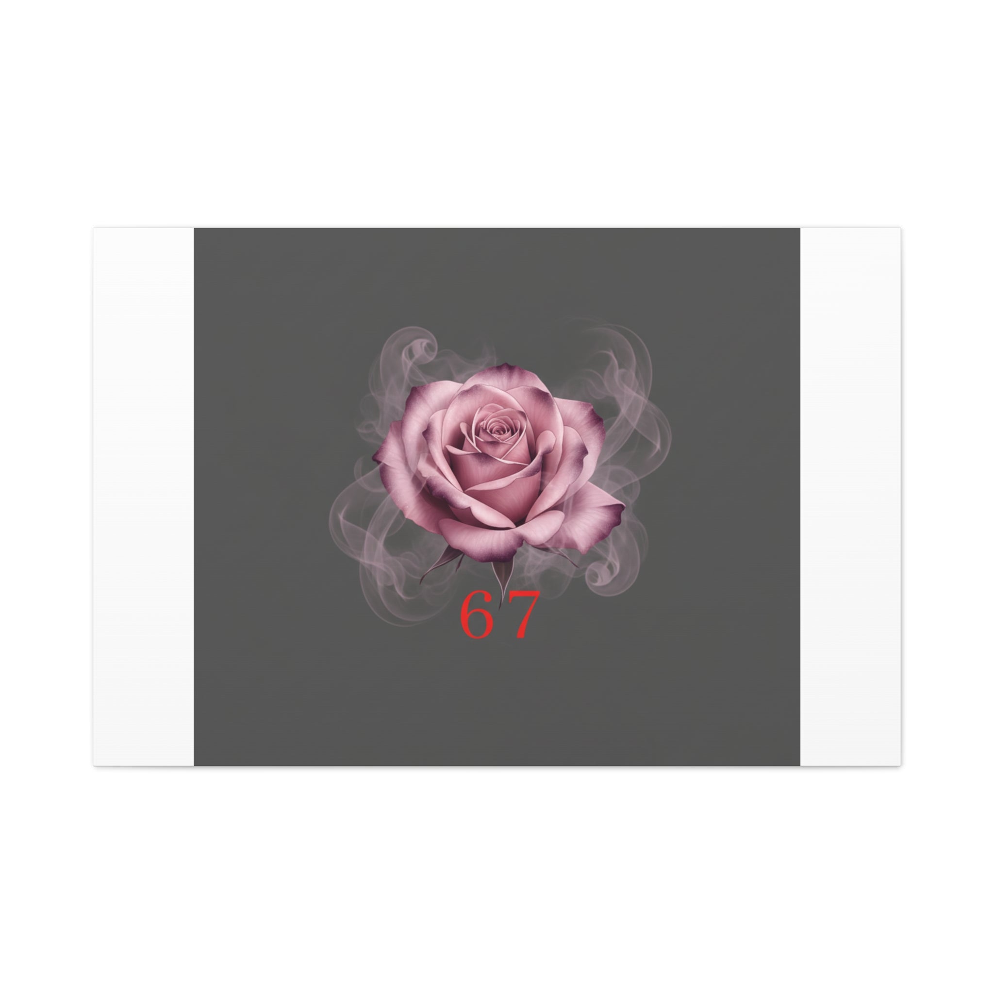 6 7 Valentine's Canvas | Viral Gothic Rose Wall Art | 6 7 Meaning Dark Romance