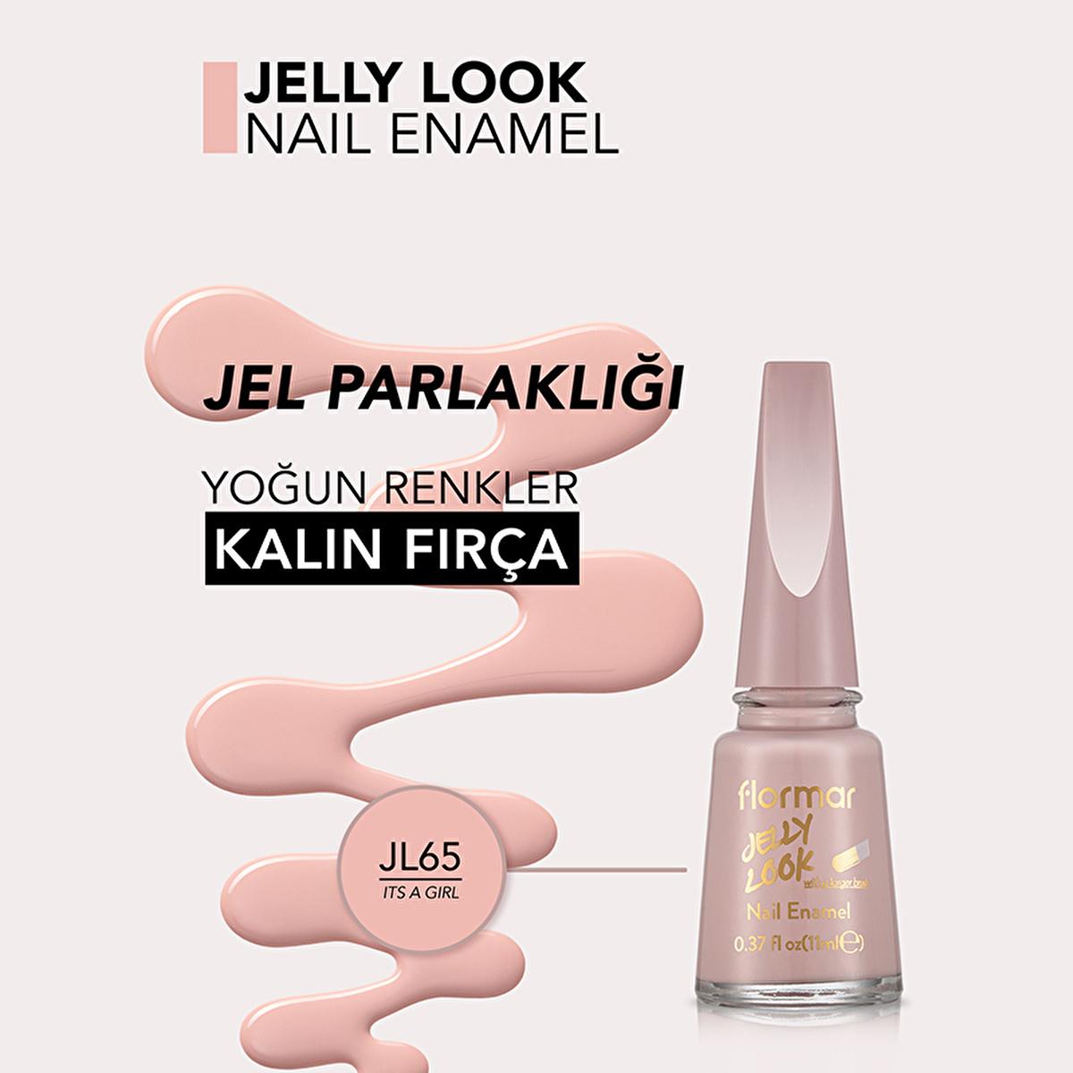 Flormar Jelly Look Its a Girl Nail Polish: High Pigment, Long Lasting, Shiny Pink Gel Nail Polish for Salon-Quality Nails at Home