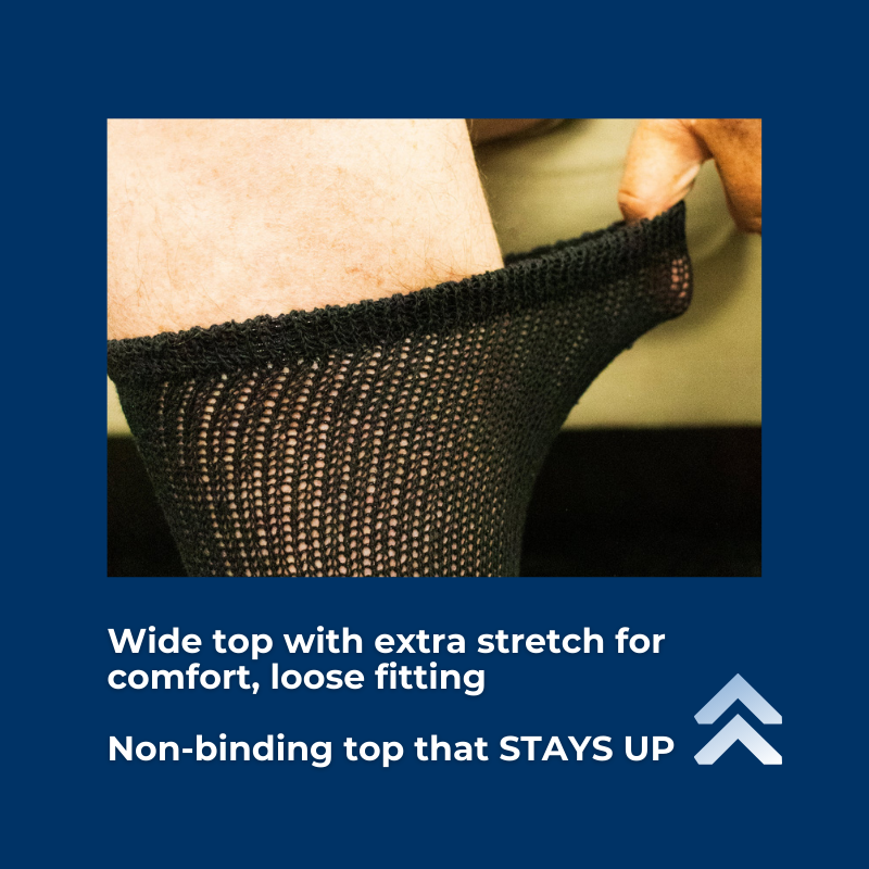 DSC Men's Cotton Diabetic Crew Socks (6 Pair) — feature highlight