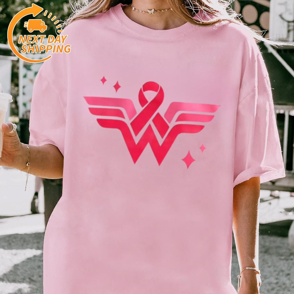 Pasimax "In October We Wear Pink" Horror T-Shirt — comparison shot