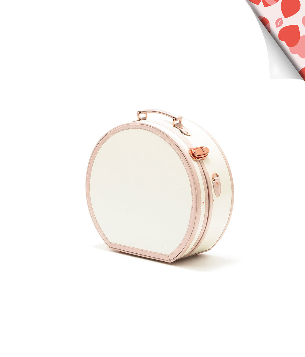 Minimalism Small Hat Box - Cream White's