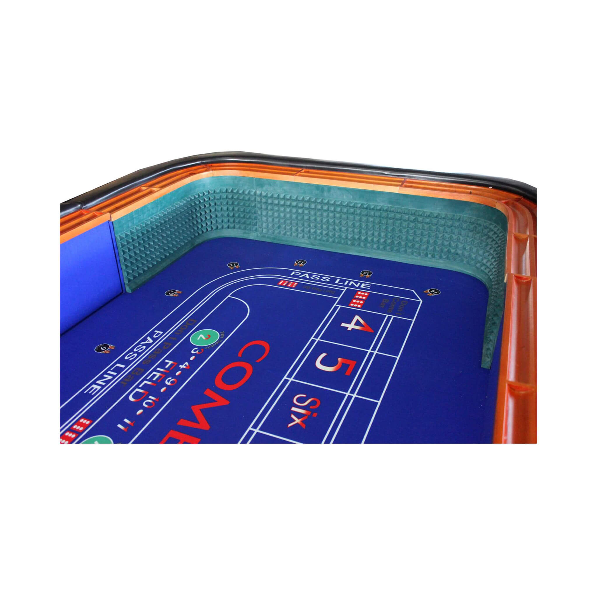 12FT Deluxe Casino Craps Game Table With Full Drink Rail (SAK68021) – SAKSBY WHOLESALE, view 8