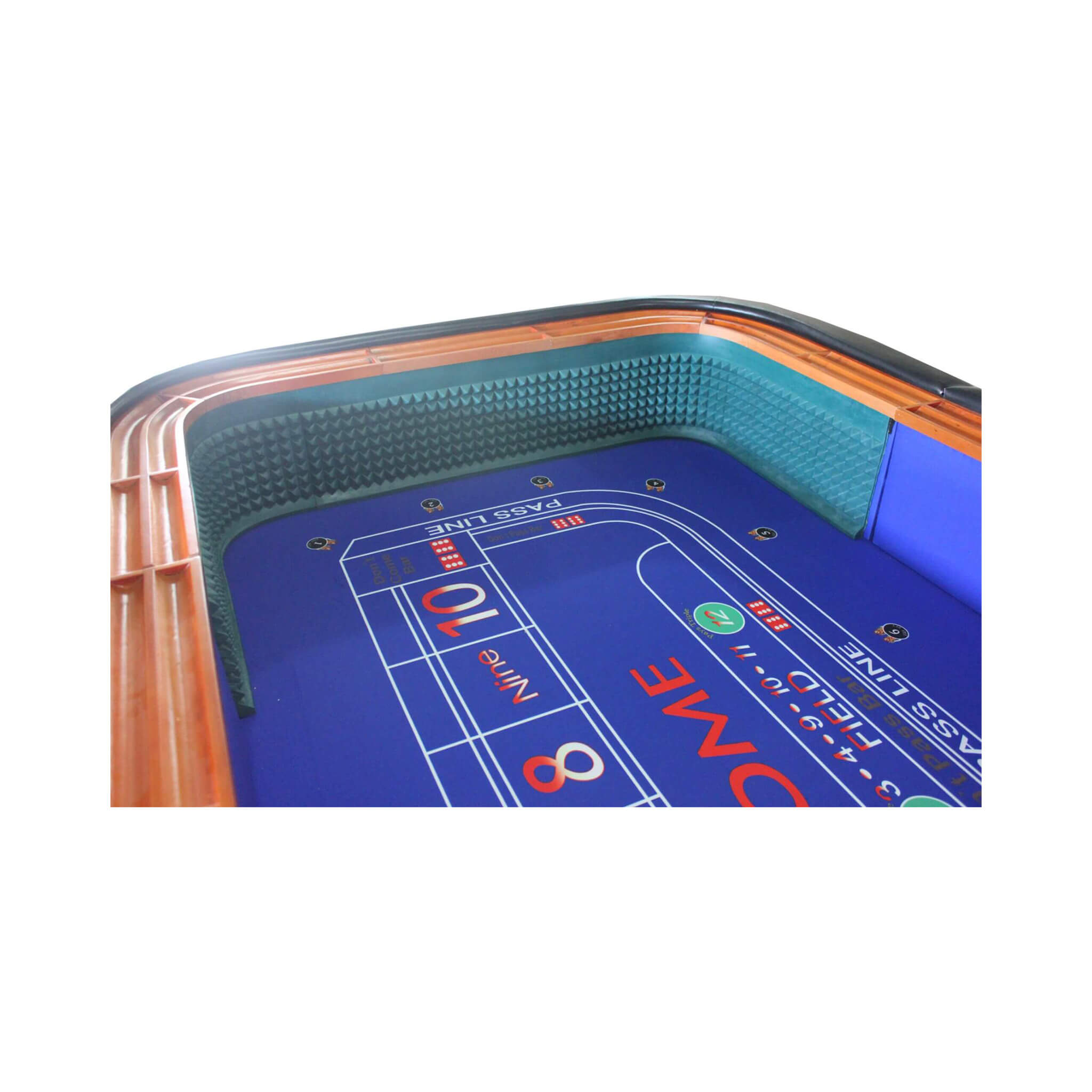 12FT Deluxe Casino Craps Game Table With Full Drink Rail (SAK68021) – SAKSBY WHOLESALE, view 6